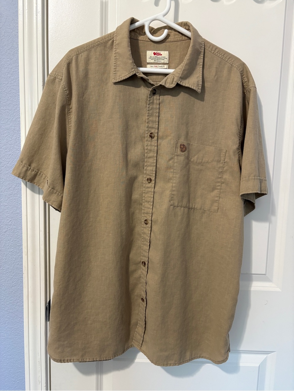 Fjallraven Ovik Travel Button Up Size XXL